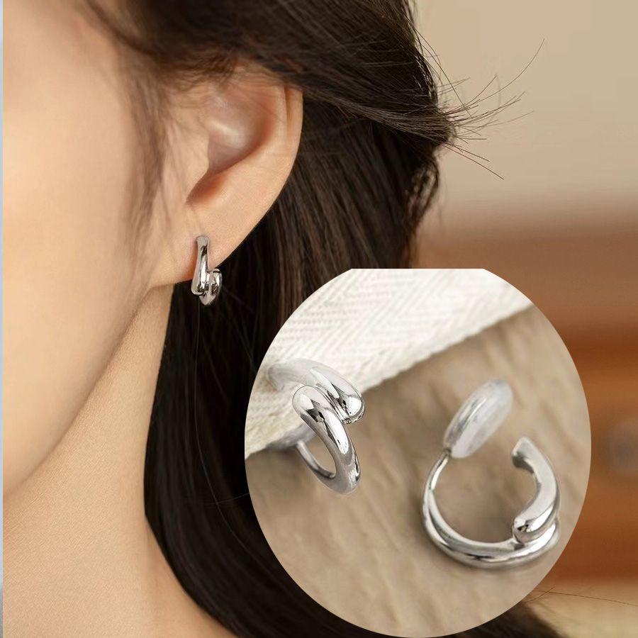 

Маленькие серьги-кольца с геометрическим узором, немые золотые серьги без пирсинга, женские зажимы для ушей в виде противомоскитной катушки