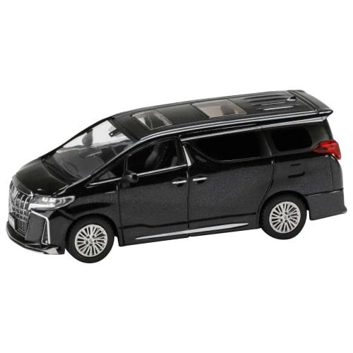 HJ64 1/64 Scale Toyota Alphard Hybrid Custom Version with Sunroof, Sparkling Black Pearl Crystal Shine, Finished