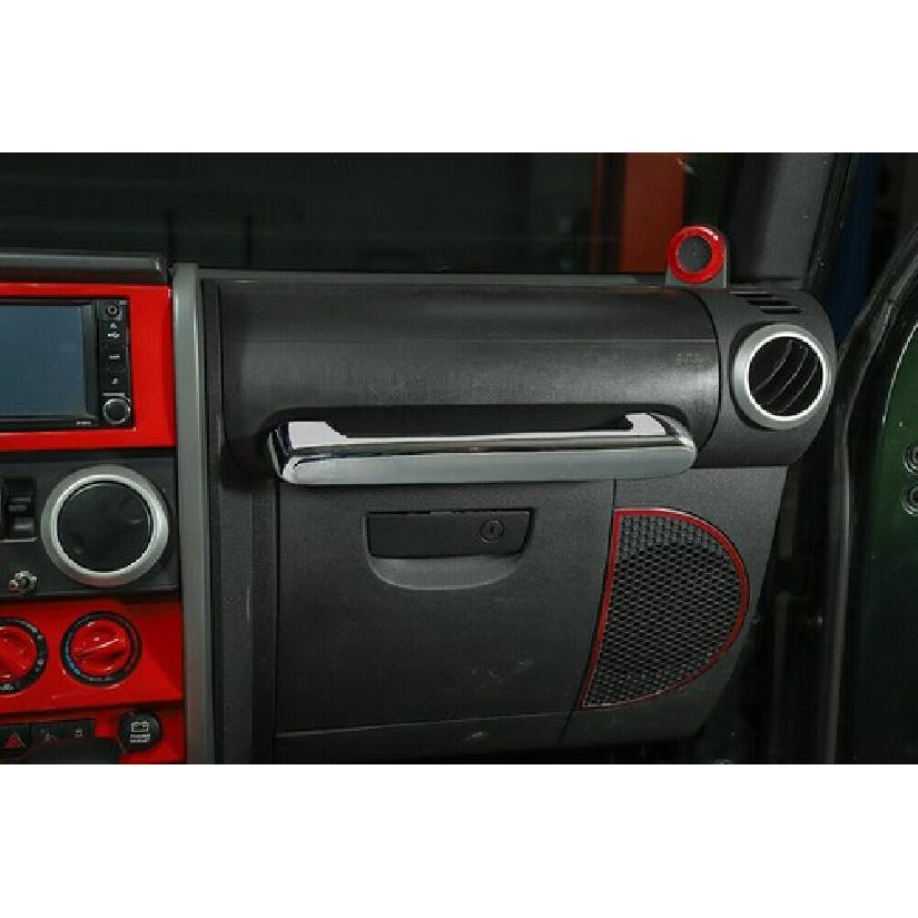 For Jeep Wrangler JK 2007-2010 Chrome Co-pilot Dashboard Grab Handle Cover Trim