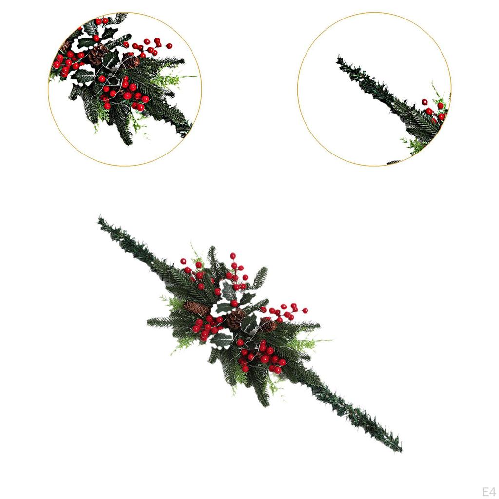 Christmas Mailbox Decoration with Garland And Wreath for Holiday