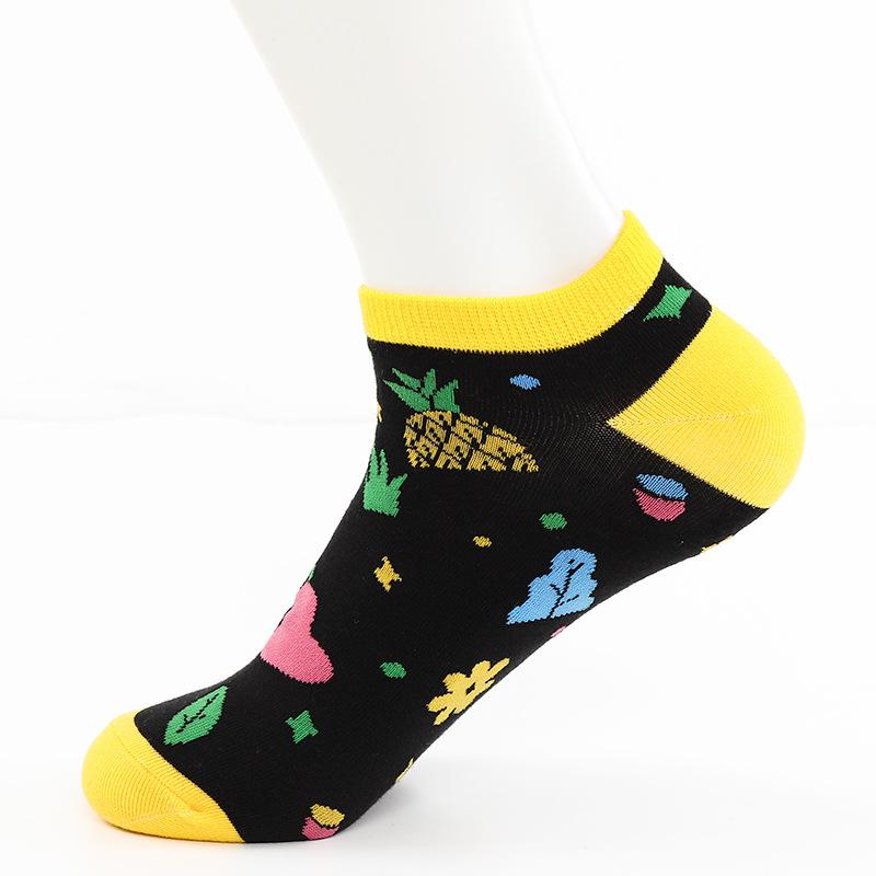Male Spring Summer New Style Personality Street Hip Hop Sports Low Help Invisible Boat Socks