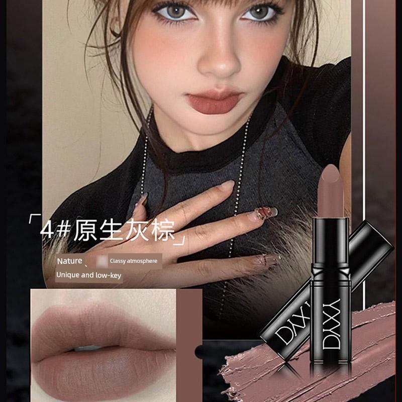 Black and Red Lipstick In a Deep, Dark, Matte Purple Shade, Waterproof and Long-Lasting, Genuine and Affordable