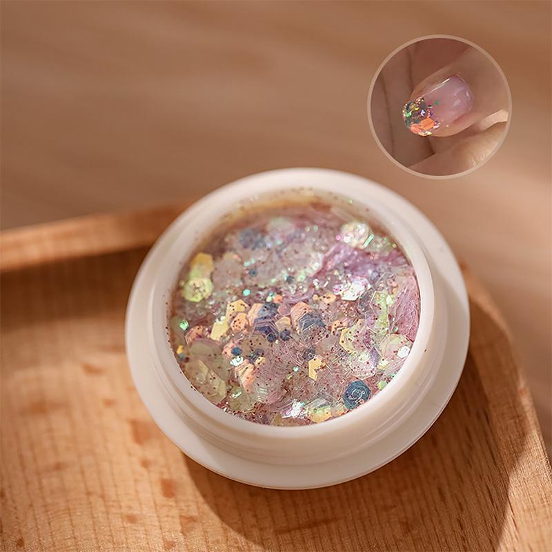 1 Box Mixed Nail Glitter Sequins Flakes Nail Art Powder Decoration Gel Polish Manicure Accessories Supplies
