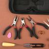Handmade Small Jewelry Tool Set Nose Pliers Glue Storage Box Rings