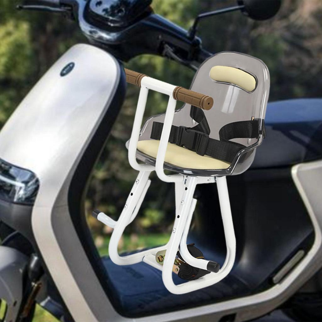 Electric Bicycles Front Mount Seat Portable Easy To Install Kids Saddle Handrail