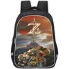 Ruime rugzak met Zelda-thema voor kinderen, lichtgewicht en ergonomische schooltas