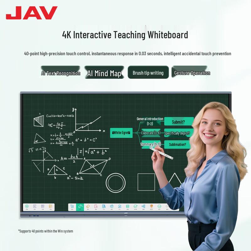 JAV 55-inch AI Interactive Flat Panel Display (CN version)