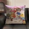 Anime DDigimon AAdventure Cushion Cover Natural Linen Organic Fabric DoubleSided Printing Sofa Home Decor Gift Pillow Case