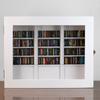 Mini Library Anti-Anxiety Bookshelf Wooden Miniature Ornament Stress Relief Shake Away Your Anxiety Gifts For Friends Dollhouse