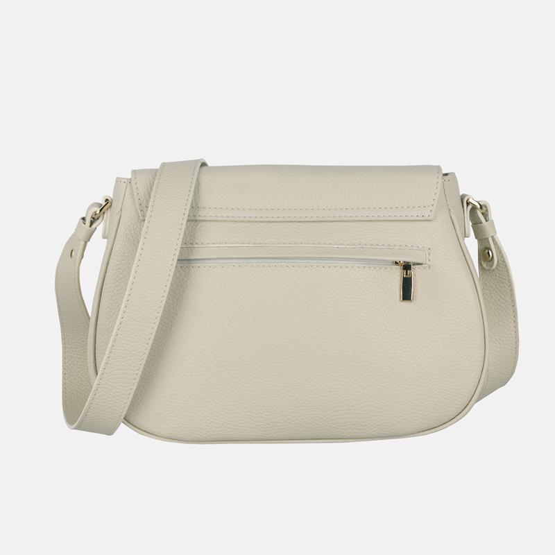 Maya - Beige Leather Handbag