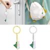 Stainless Steel Algeria Map Flag Keychain Outline Jewelry Gift for Friend Family