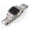 For Casio Small Square GW-M5610DW5600 Series Modified Tiger Rock Pattern Relief Mech Metal Case Strap Watch Trendy Accessories