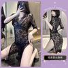 Sex Underwear Large Size Sexy Lace Pajamas Passion Perspective Hot Split Uniform Seduction Set