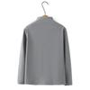 2025 Autumn Winter Plus Size German Velvet High Neck Diagonal Stripe Base Layer Shirt for Women