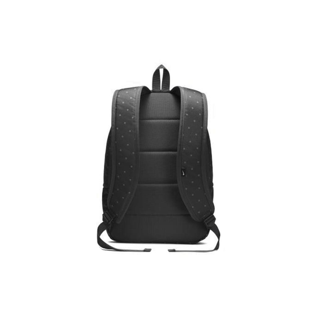 Nike Heritage Sports Trend Polka Dot Pattern Print Polyester Backpack Unisex Backpacks Black Gray BA5761-011