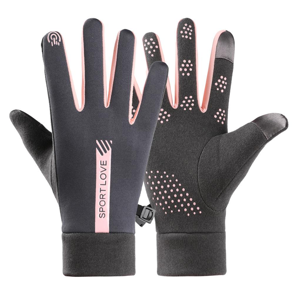 Warm Gloves for Men and Women In Autumn and Winter Outdoor Sports Cycling Plus Velvet Windproof Cold Waterproof Mountaineering Touch Screen Gloves