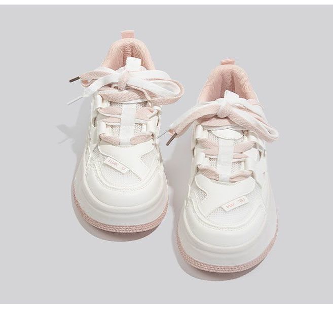 2025 Spring and Autumn Popular Versatile Board Shoes Women's Korean Version Trend Ins Student Little White Shoes Platform Casual Sports Shoes