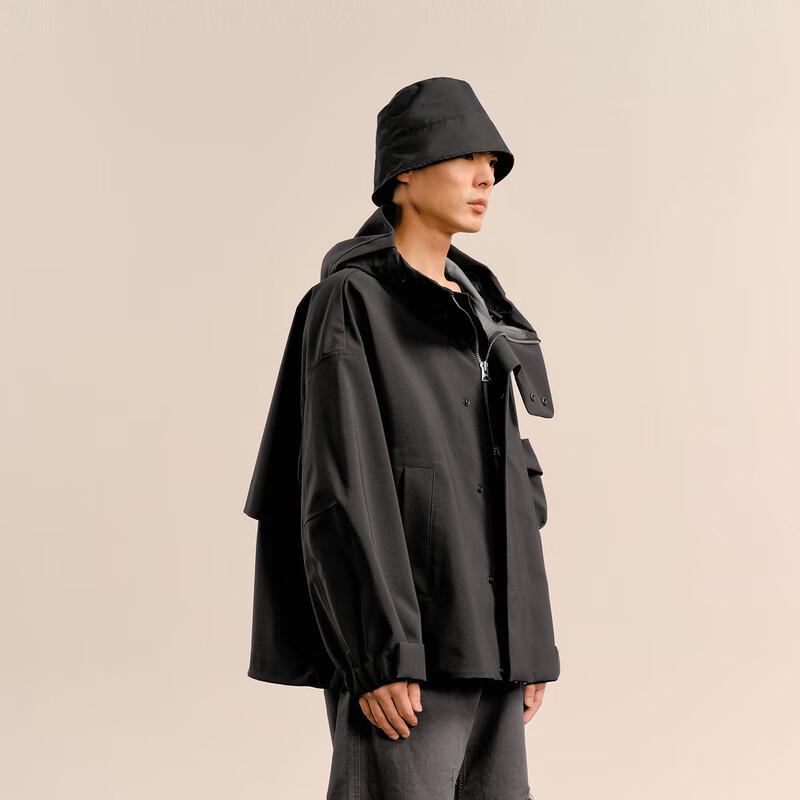 CROQUIS Men's 2024 Autumn Hooded Loose-Fit Jacket
