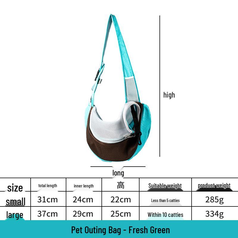 

Portable Pet Carrier: Breathable Crossbody for Small Dogs & Cats, Suitable for Teddy & Bichon Small - For Cats & Dogs Up to 5 lb