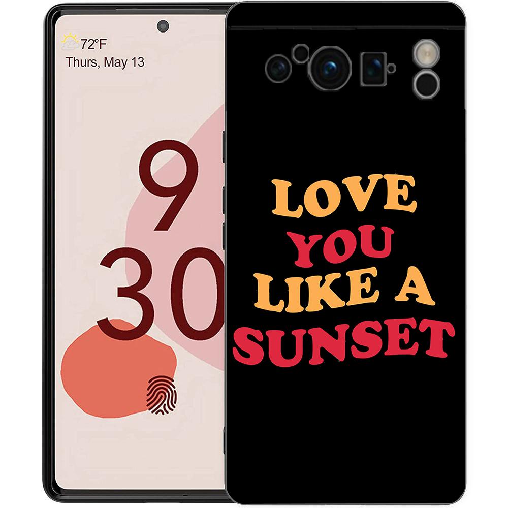 

Letter Print Kangaroo Phone Case For Google Pixel 8 7 6 Pro 8A 6A 7A 5G Soft Silicone Shockproof TPU Black Cover Fundas Pixel 7A
