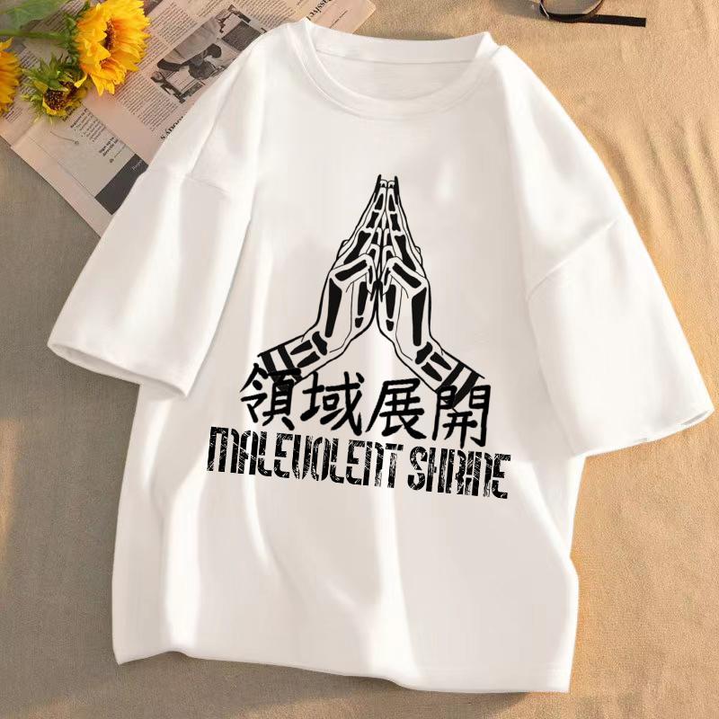 Japanese Manga Gojo Satoru T Shirt Women Tops Jujutsu Kaisen Anime T-shirt Unisex Harajuku Kawaii Short Sleeve Tee Summer Top