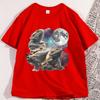 Funny Bearded Dragon T Shirts Casual Cotton Short Sleeve Tshirt Loose Round Neck Oversized Y2k Clothing High Qualty Tees
