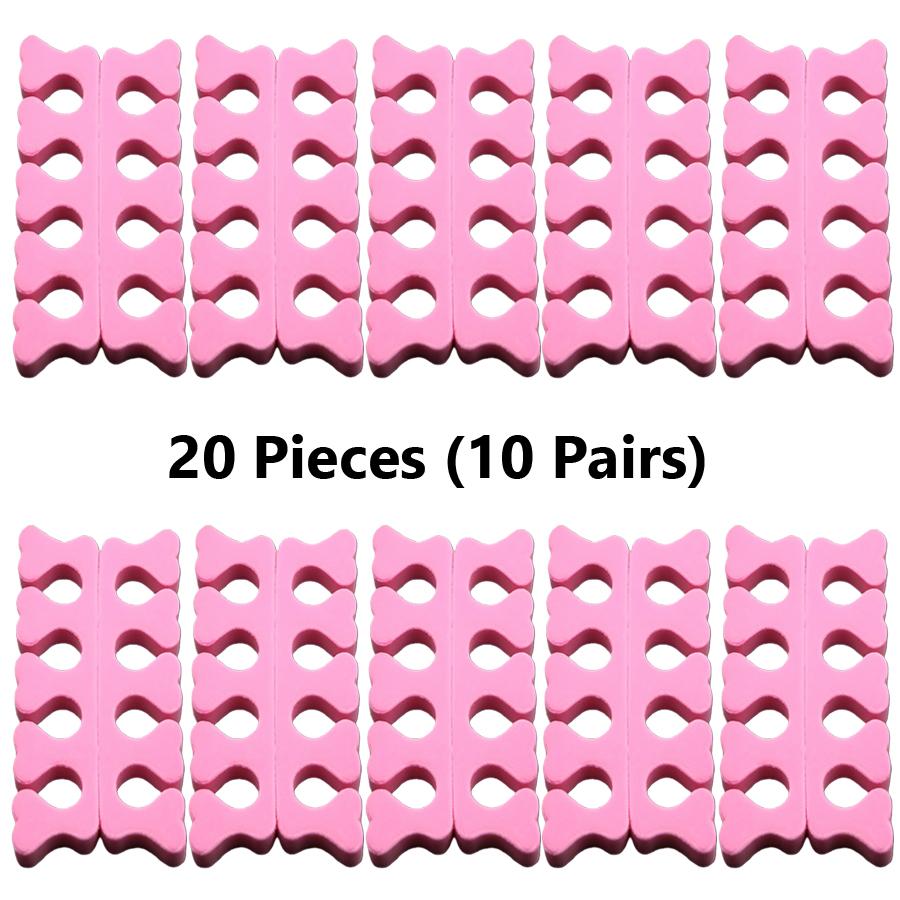 10/20Pcs Foam Toe and Finger Separators Mess-Free Nail Polish Application Toe Spacers, Manicure & Pedicure Essential Tools