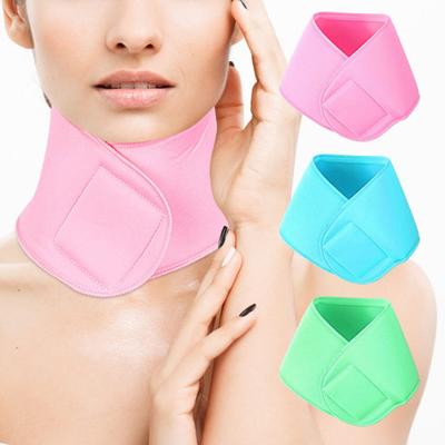Neck Brace Breathable Easy To Use Reused Nourishing Stable Reduce Fine Lines Composite Sponge Neck Brace Spa Neckband for Family