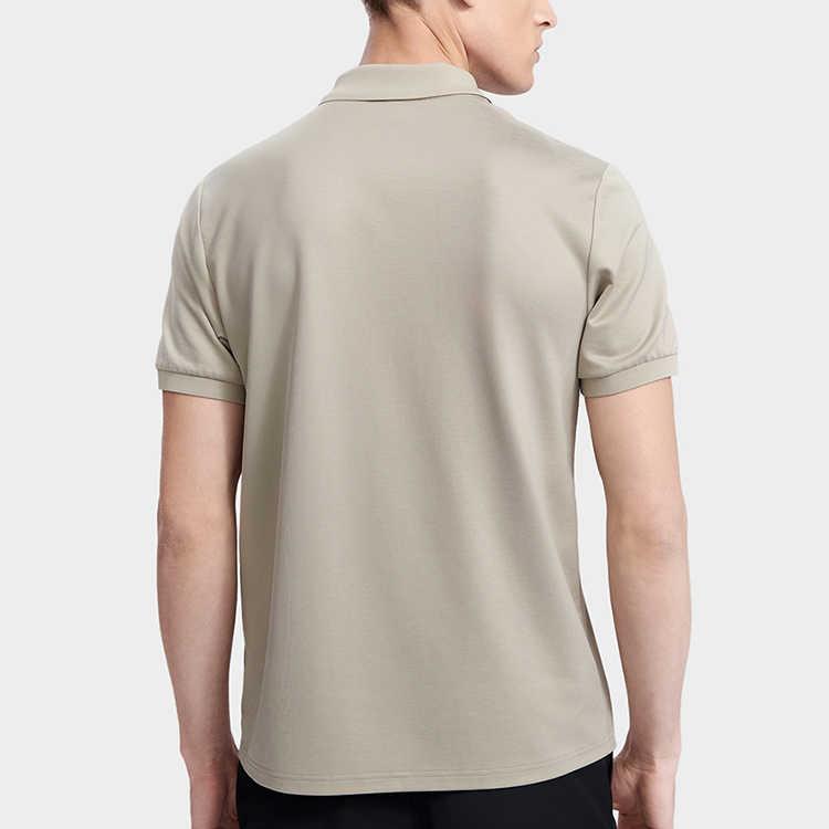 FILA 2023 Summer New Simple Short Sleeve Polo Shirt Men tops Olive F11M327115FKK