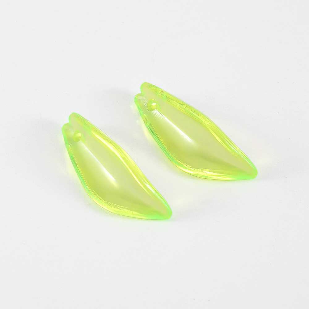 50pcs Acrylic Tree Leaf Hand Beaded DIY Handmade Necklace Bracelet Earrings Loose Bead Separated Bead Jewelry Accessory