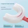 Kids' U-Shaped Silicone Toothbrush for Ages 2-12 - Soft Bristle Oral Care