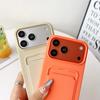 Adjustable Crossbody Lanyard Card Slot Cover for IPhone Air 17 16 15 14 13 Pro Max Color Silicone Wallet Holder Shockproof Case