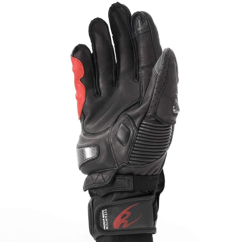 Komine Motorrad Titan Sport Größe für und Echte Carbon Stretch Titan Handschuhe, Handschuhe, Schwarz, 2XL, GK-236 12970, Frühling, Sommer, Herbst,