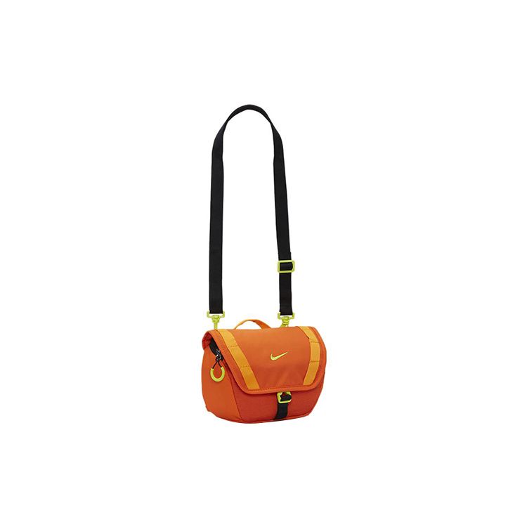 Nike Woven Strap Design Fabric Shoulder Crossbody Waist Bag Unisex bags Safety-Orange Bright-Orange Atomic-Green DJ9681-819