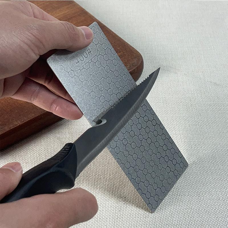 Diamond Sharpening Stone Knife sharpener 151*63mm Ultra-thin Honeycomb Surface Knife Whetstone Kitchen Grinding Tool