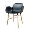 1/6 Scale Miniature Urban Armchair, Ivory Black, Doll Furniture, Modern Design, Dollhouse, Photography Prop