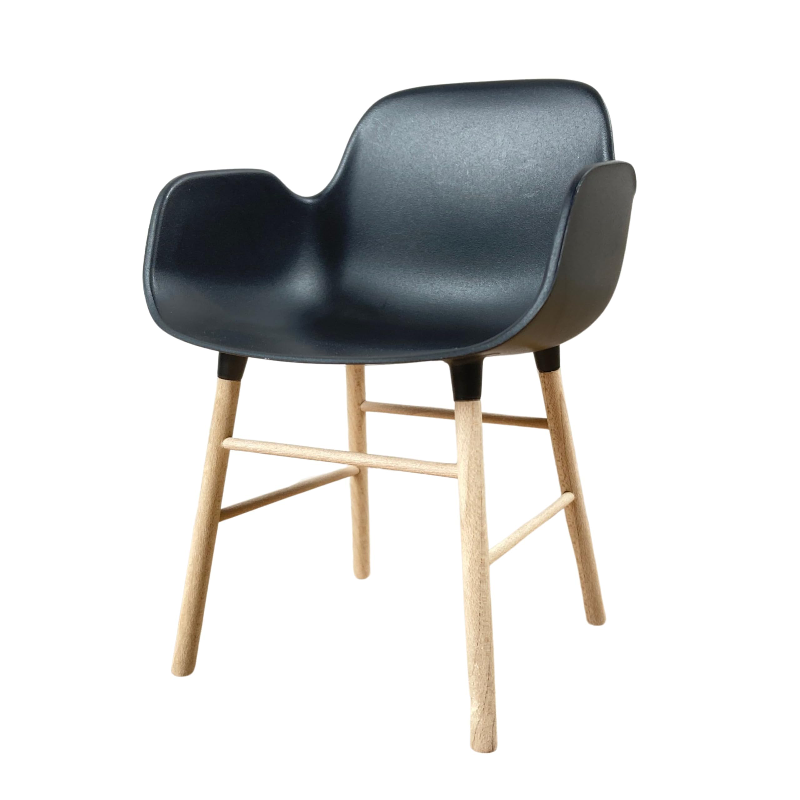 

Миниатюрное городское кресло в масштабе 1/6, цвет слоновой кости и черный, кукольная мебель, современный дизайн, кукольный домик, реквизит для фотосъемки