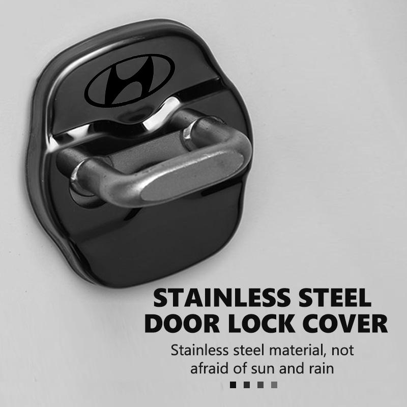 Car Silicone Door Lock Buckle Protection Cushion Crash Cushion Shock For Hyundai Azera GDI i10 i20 i30 i40 ix20 ix35 Sonata XX31
