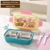 Bento Box per Pranzo con Frutta in Acciaio Inossidabile per Bambini - Anti-scottatura, Design Approfondito, Piatto per Alimenti per Studenti