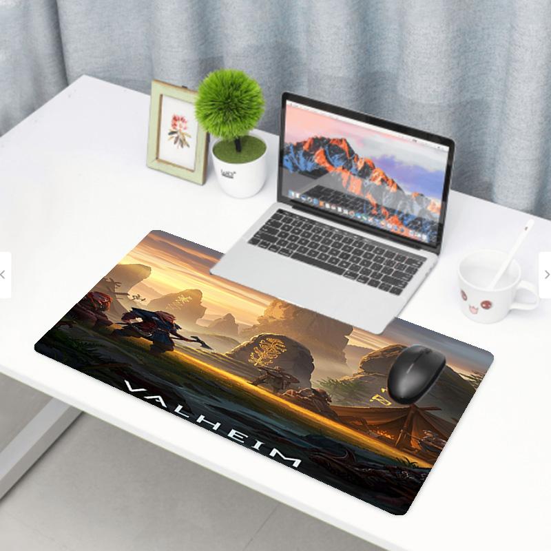 Valheim Print Mouse Pad, Anti‑Slip Desktop keyboard Mat, for PC Laptop Gaming Working Daily Use, Cool Festival Birthday Gift