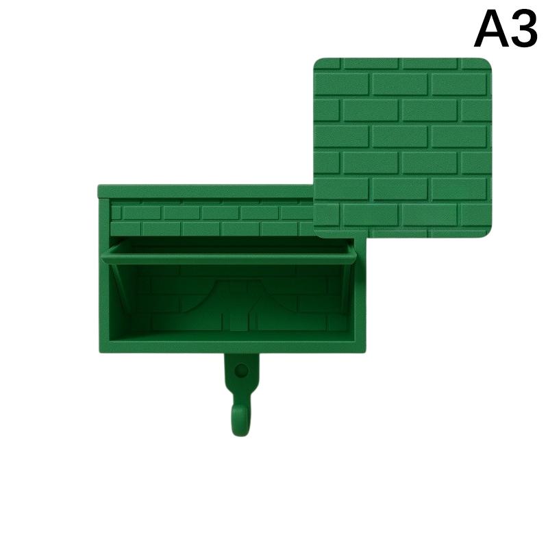 Car Garage Key Holder With Opening Door Wall Hanging Key Holder 3D Printed Key Organizer Self-Adhesive(Car Models Not Included)