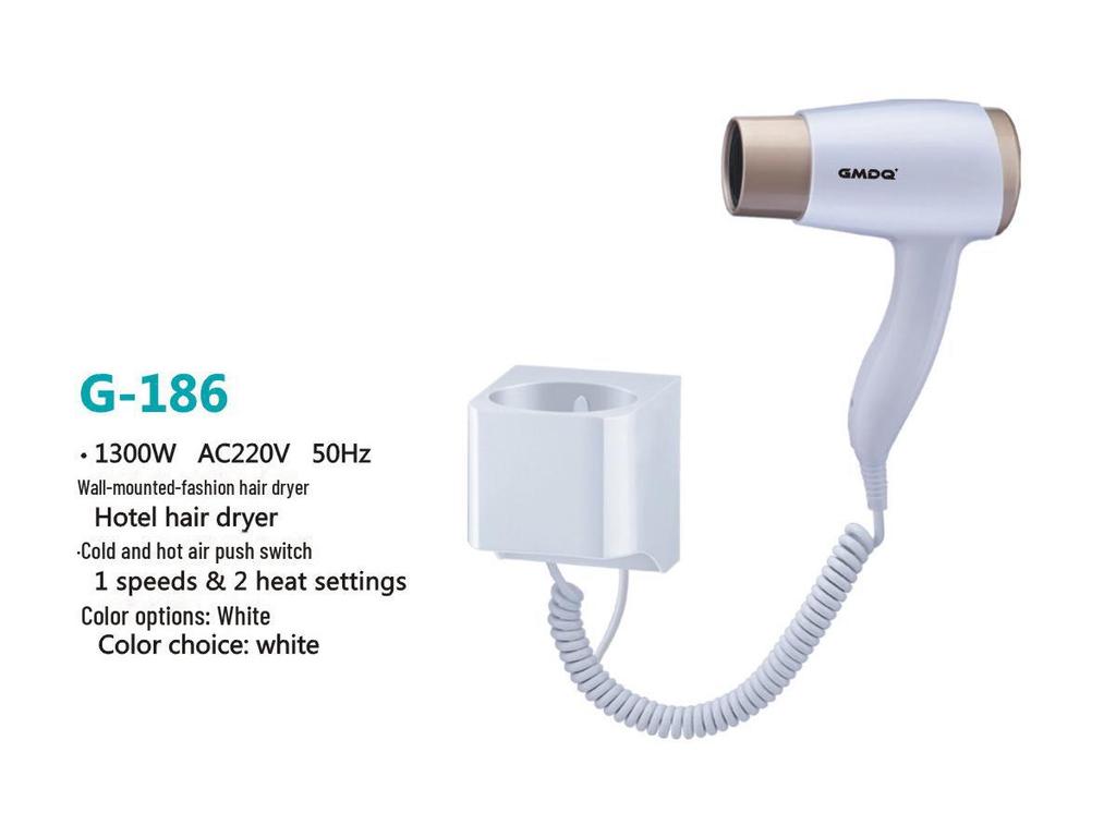 Wall-Mounted High-Power Hair Dryer: Hotel & Homestay Hot/Cold Options