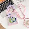 Sommer Damen Niedliche Mini-Tasche Vielseitige Mode Handytasche Cartoon Gestrickte Handtasche Umhängetasche Umhängetasche