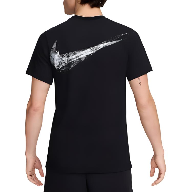 New Nike Regular T Shirt Men's Black HF5247-010
