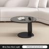 Nordic Minimalist Round Tempered Glass Coffee Table for Living Room - Elegant Light Luxury Italian Style for Small Apartments