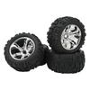4PCS RC Rubber Tires Strong Cushioning Wear Resistant Replacement Rubber Tires for Traxxas Maxx