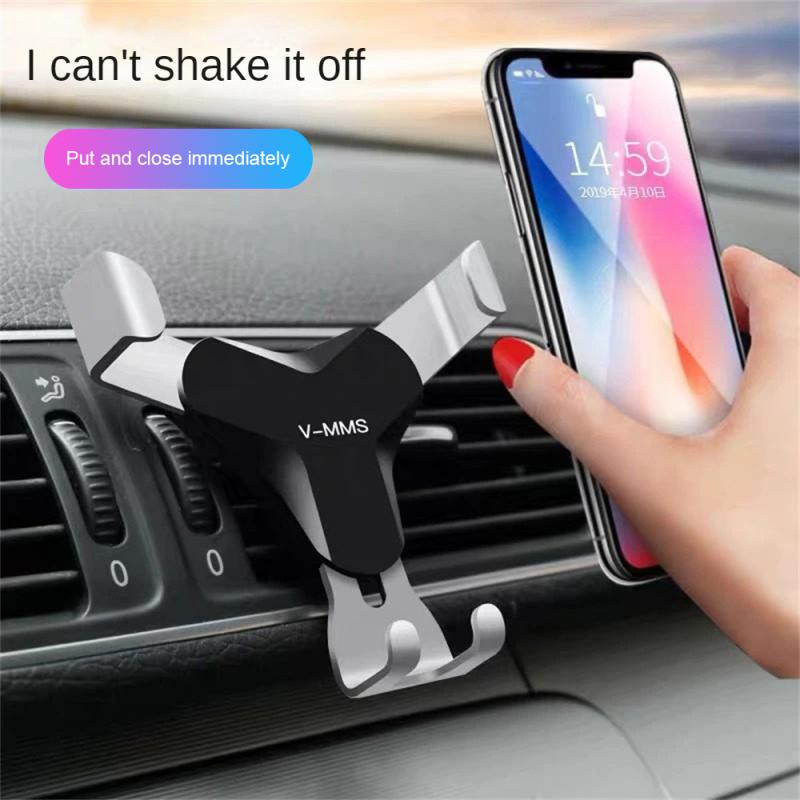 Gravity Car Holder Auto Air Vent Mount Clip Bracket Cell Holder No Magnetic GPS Mobile Phone Stand For IPhone16 Xiaomi Samsung