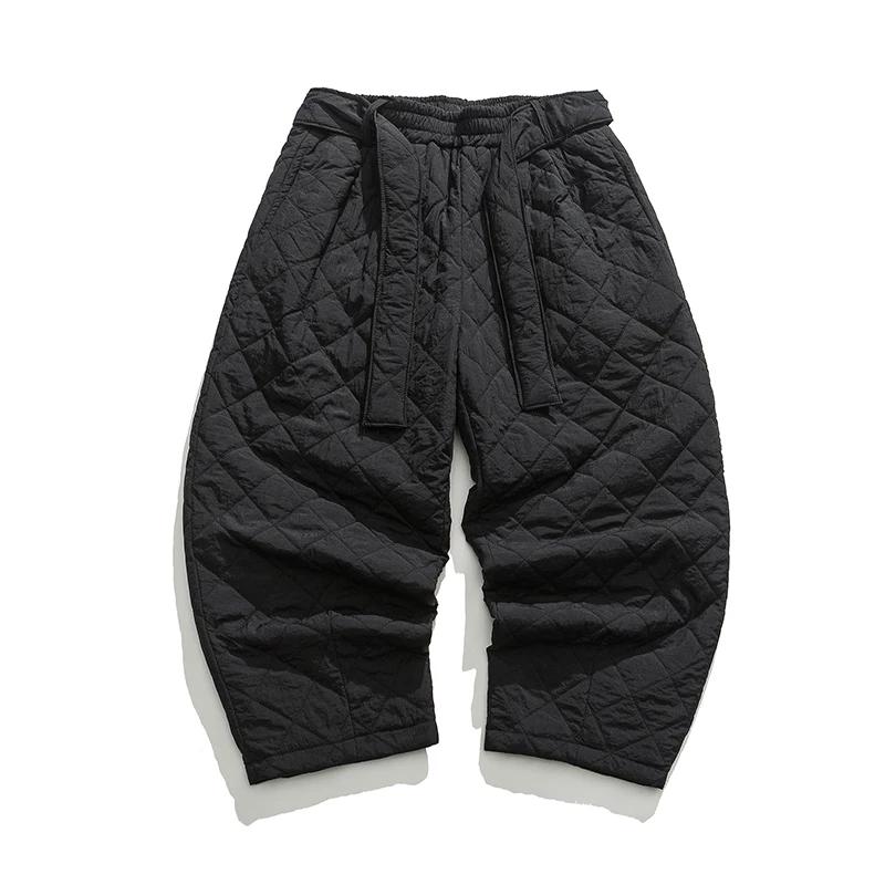 2025 Herbst/Winter Herren Dicke Stepphose Herren Chinesischer Stil Warme Hose Herren Harajuku Haremshose Herren Oversized Jogginghose
