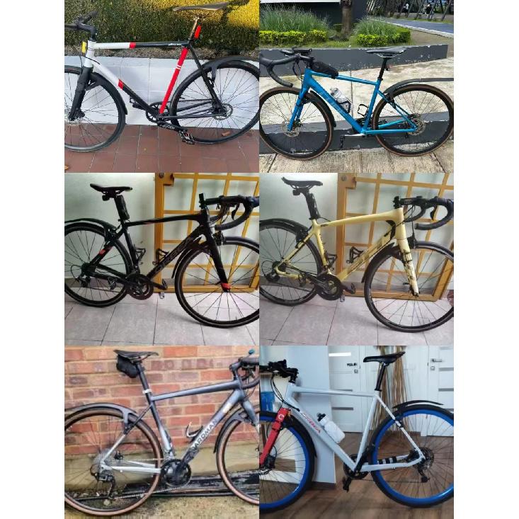 RBRL Bicycle Mudguard Gravel wings 700c Universal Mudguard Bicycle 28 Inch Adjustable and Easy to Install Mudguard for Road bike