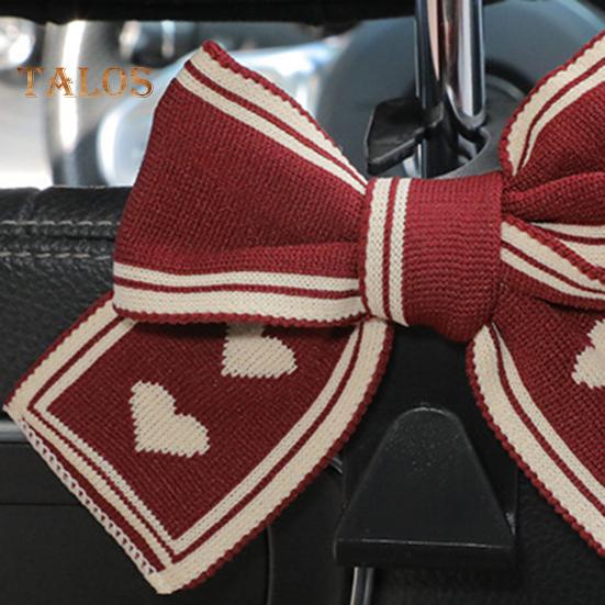 1/2 Stück Auto-Kopfstützenhaken, Handtaschen-Aufhänger, universell, einfache Installation, süßes Schleifen-Design, Aufbewahrungshaken, Auto-Innendekoration